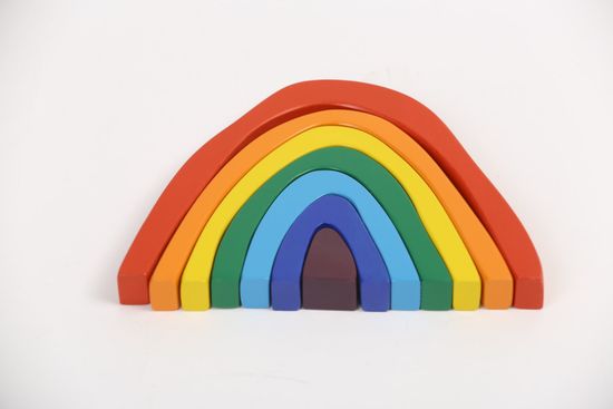 Стекер-пирамидка Радуга