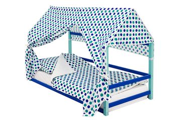 Кровать-домик Монтессори «Svogen» мятно-синий