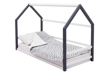 Кровать-домик Монтессори «Svogen» графит-белый