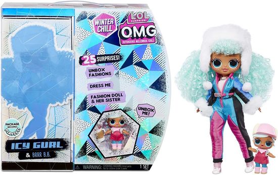Игровой набор L.O.L. Surprise! O.M.G. Winter Chill Icy Gurl Fashion Doll & Brrr B.B. Doll, 570240