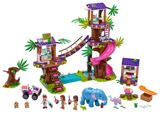 LEGO Friends 41424 Конструктор ЛЕГО Подружки Джунгли: штаб спасателей