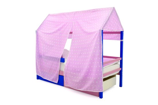 Крыша текстильная для кровати-домика Svogen "звезды,фон лаванда"