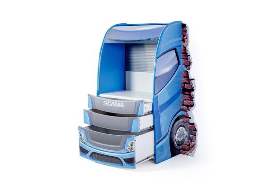 Детский шкаф "Скания" синий