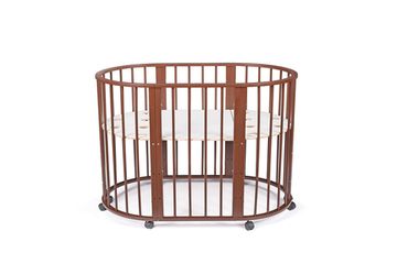 Кроватка для новорожденных трансформер Sleepy 8 в 1 с маятником Венге