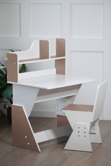 Детская растущая парта и стул Я САМ "Классик" (Капучино)