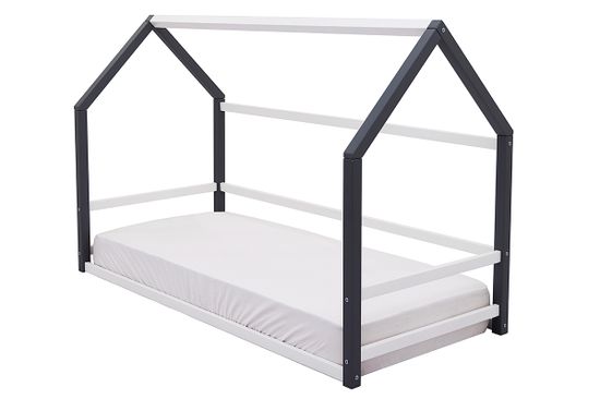 Кровать-домик Монтессори «Svogen» графит-белый