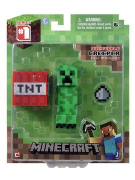 Фигурка Minecraft Creeper Крипер с аксессуарами пластик 8см
