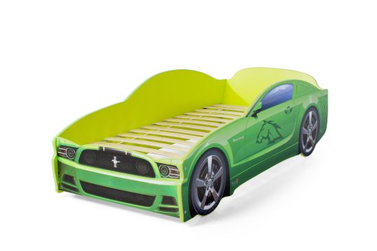 Кровать-машина "Мустанг" зелёный