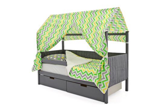 Кровать-домик мягкий «Svogen графит»