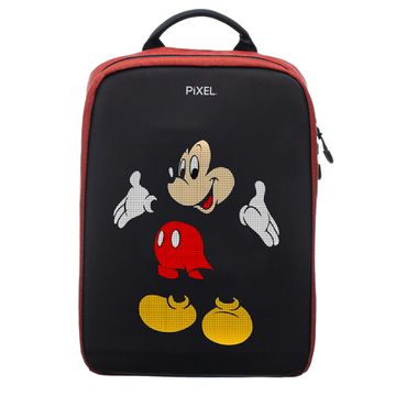 Рюкзак с LED-дисплеем PIXEL PLUS - RED LINE (бордовый)