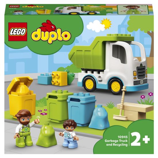 Конструктор LEGO DUPLO Town 10945 Мусоровоз и контейнеры для раздельного сбора мусора