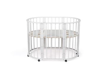 Кроватка для новорожденных трансформер Sleepy 8 в 1 с маятником Белый