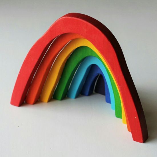 Стекер-пирамидка Радуга