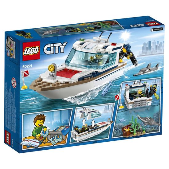 Конструктор LEGO City Great Vehicles Яхта для дайвинга 60221