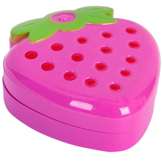 Набор детской декоративной косметики Bondibon Eva Moda, косметичка-ягодка 2-уровневая