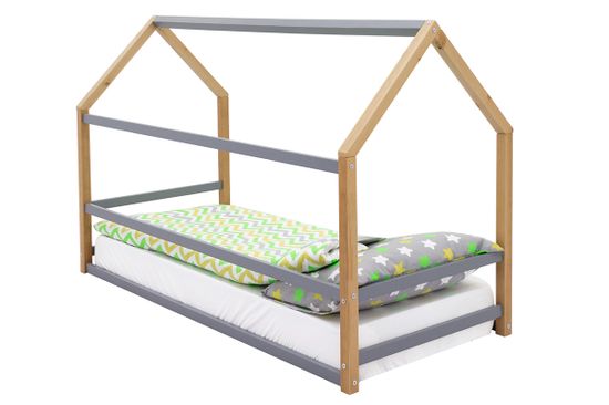 Кровать-домик Монтессори «Svogen» дерево-графит