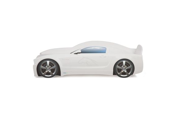 Кровать-машина "Мустанг" белый