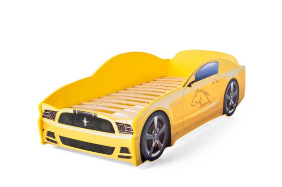 Кровать-машина "Мустанг" жёлтый