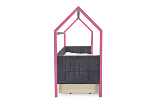 Кровать-домик мягкий «Svogen лаванда-графит»