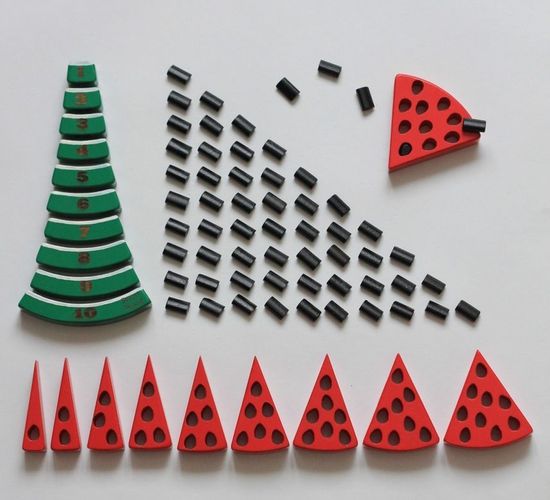 Пазл Арбуз счет до 10