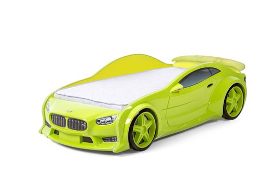 Кровать-машинка объемная EVO "БМВ" зелёный