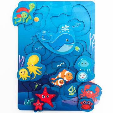 Вкладыш многоуровневый «Морские обитатели»