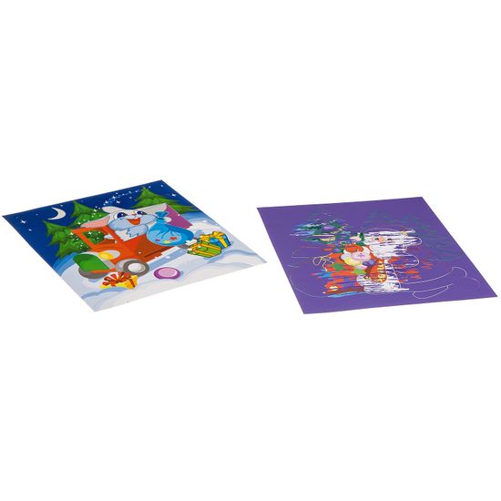 Набор для творчества BONDIBON. Новогодняя цветная гравюра