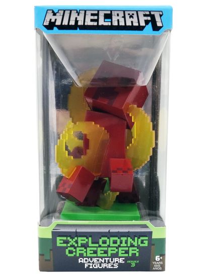 Фигурка Minecraft Adventure Figures серия 3 Creeper in Fire 10см
