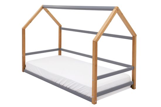 Кровать-домик Монтессори «Svogen» дерево-графит