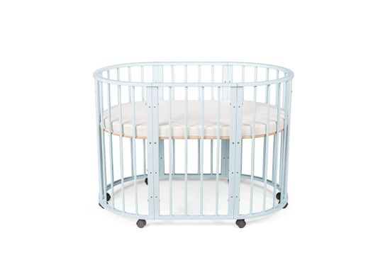 Кроватка для новорожденных трансформер Sleepy 8 в 1 без маятника Голубой
