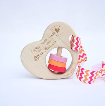 Прорезыватель погремушка Сердце