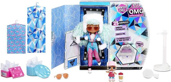 Игровой набор L.O.L. Surprise! O.M.G. Winter Chill Icy Gurl Fashion Doll & Brrr B.B. Doll, 570240