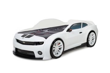 Кровать-машинка объемная EVO "Camaro" белый матовый