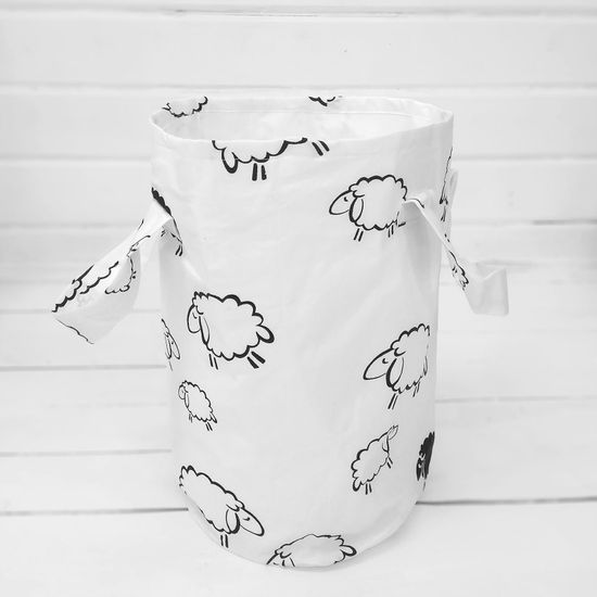 Корзина для игрушек "Белые овечки"