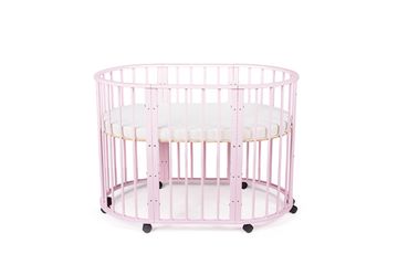 Кроватка для новорожденных трансформер Sleepy 8 в 1 без маятника Розовый