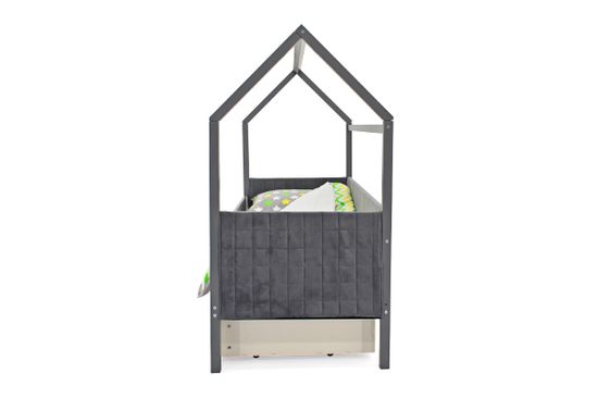 Кровать-домик мягкий «Svogen графит»