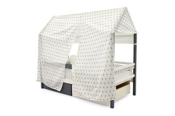 Крыша текстильная для кровати-домика Svogen "звезды графит"