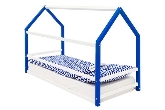 Кровать-домик Монтессори «Svogen» сине-белый
