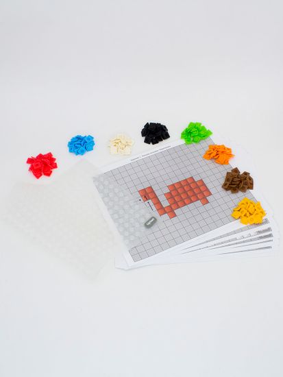 Развивающая панель-мозаика Bright Kiddo WY-K001 Кристальный прозрачный