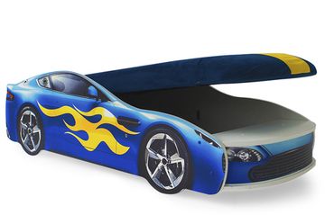 Кровать-машина «Бондмобиль синий»