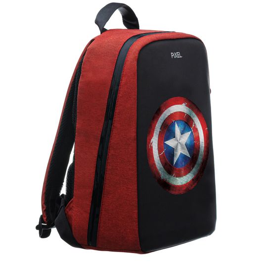 Рюкзак с LED-дисплеем PIXEL MAX - RED LINE (бордовый)