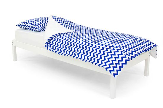 Постельное белье "Зигзаги синие"