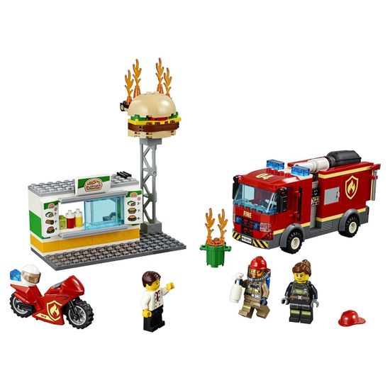 Конструктор LEGO City Fire Пожар в бургер-кафе 60214
