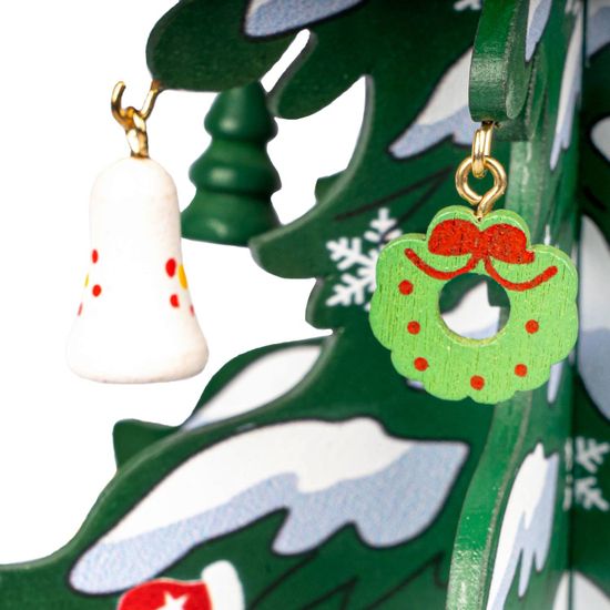 Новогодний набор BONDIBON. Деревянная ёлочка 3D с игрушками, высота 28.5см