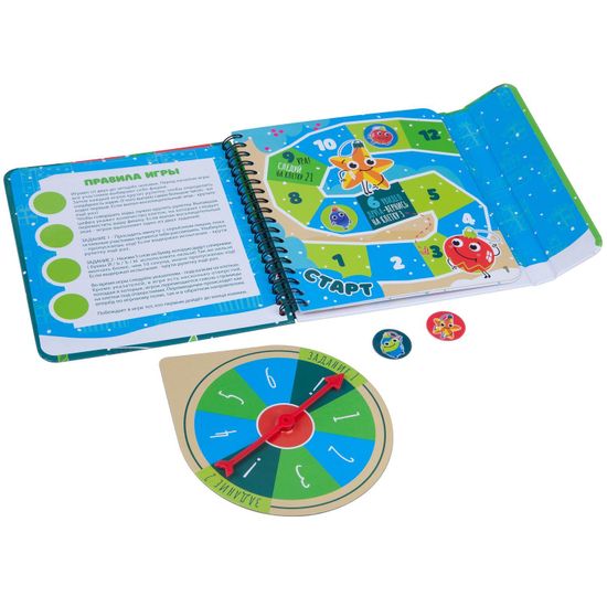 Компактная развивающая игра под ёлку "Новогодняя игра-бродилка"