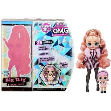 Игровой набор O.M.G. Winter Chill Big Wig Fashion Doll & Madame Queen Doll with 25 Surprises 27 см, 570264