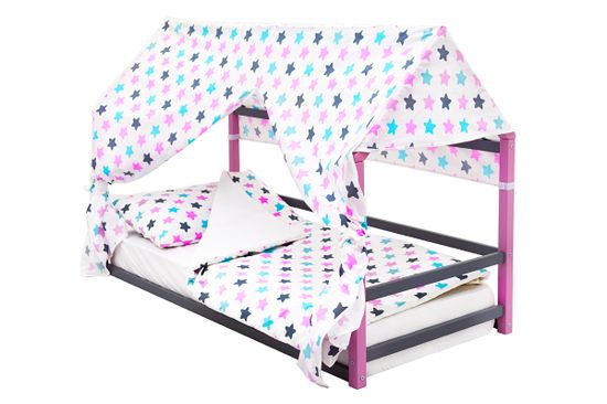 Кровать-домик Монтессори «Svogen» лаванда-графит