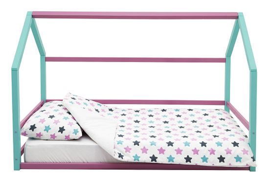 Кровать-домик Монтессори «Svogen» мятный-лаванда