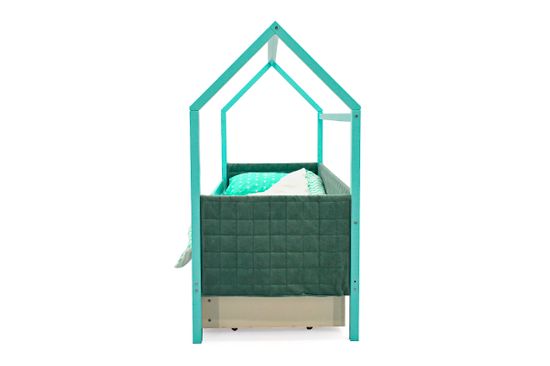 Кровать-домик мягкий «Svogen мятный»