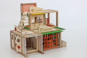 Магнитный деревянный конструктор